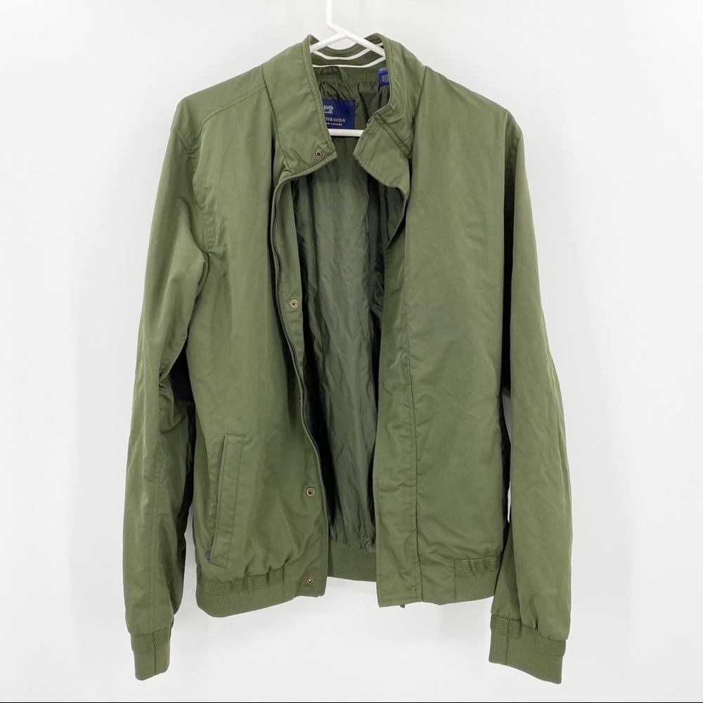Scotch & Soda Green Zip Jacket Medium